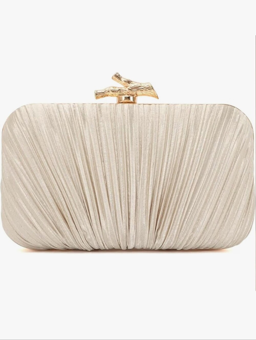 Satin Evening Bag Pleated Evening Handbag